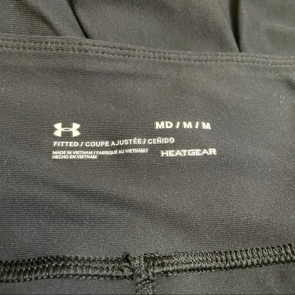 Under Armour Fusion Ankle Crop Black Heat Gear Fit - Picture 3 of 4
